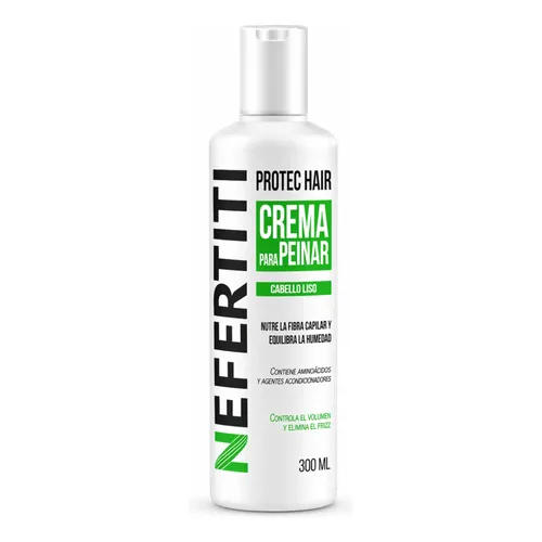[7502238701078] CREMA PARA PEINAR CABELLO LISO 300ml NEFERTITI