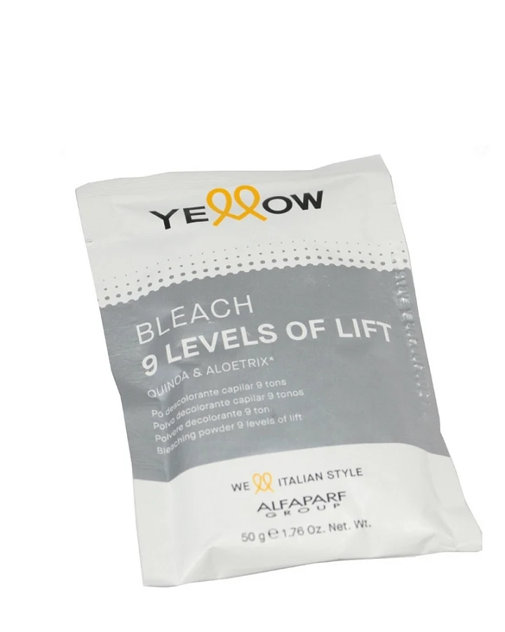 [8022297195353] DECOLORANTE YELLOW EN SOBRE 9 LEVELS 50G (8022297147918)(8022297079943)
