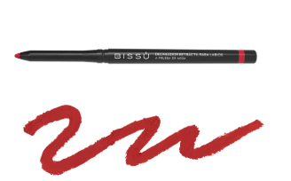 [7502321250384] DELINEADOR RETRACTIL BISSU LABIOS 08 EL ROJO