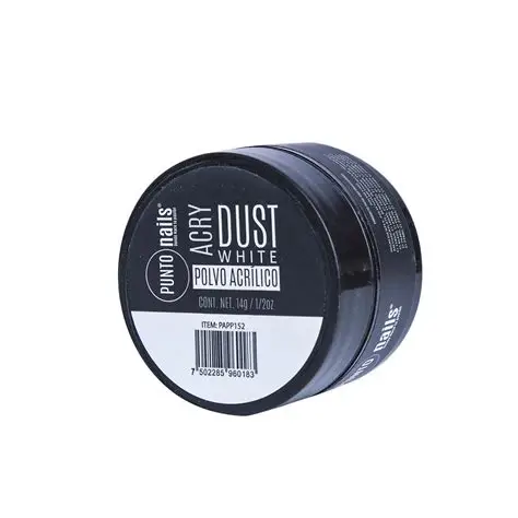 [7502285960183] DUST POLVO ACRILICO WHITE 14 GR 1/2 OZ