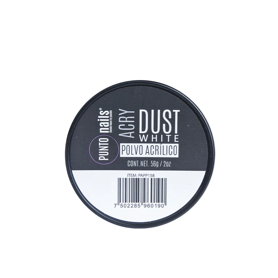 [7502285960190] DUST POLVO ACRILICO WHITE 56 GR 2 OZ