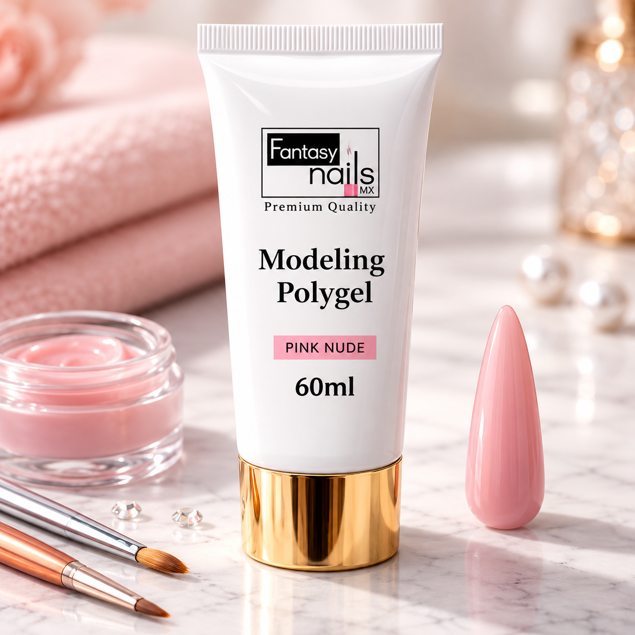 [P-PINKN] FANTASY NAILS MODELING POLYGEL PINK NUDE