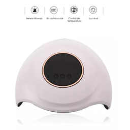[8972881686272] LAMPARA PARA UÑAS UV/LED T13-0 BLANCO/ROSA