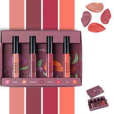 [7502321251039] KIT DE LABIAL LIQUIDO MATE BISSU C/4PZAS CAFE