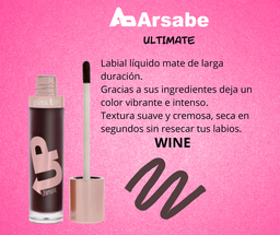 [7502296060339] LABIAL LIQUIDO MATE ULTIMATE WINE PKUM12