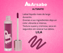 [7502296060346] LABIAL LIQUIDO MATE ULTIMATE LILA PKUM14