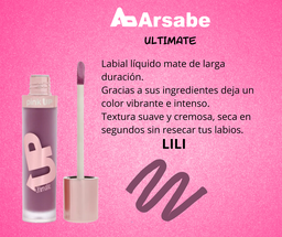 [7502296060902] LABIAL LIQUIDO MATE LILI ULTIMATE PKUM30