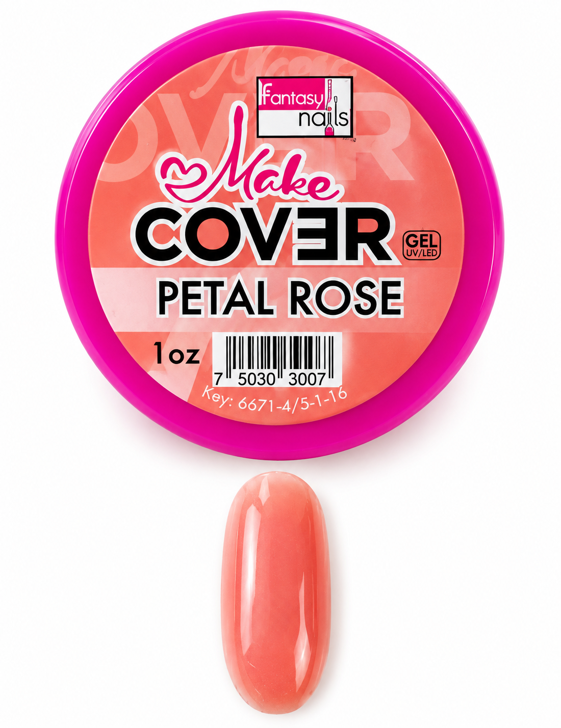 [10985007] POLVO ACRILICO COVER PETAL ROSE 1 OZ FANTASY NAILS