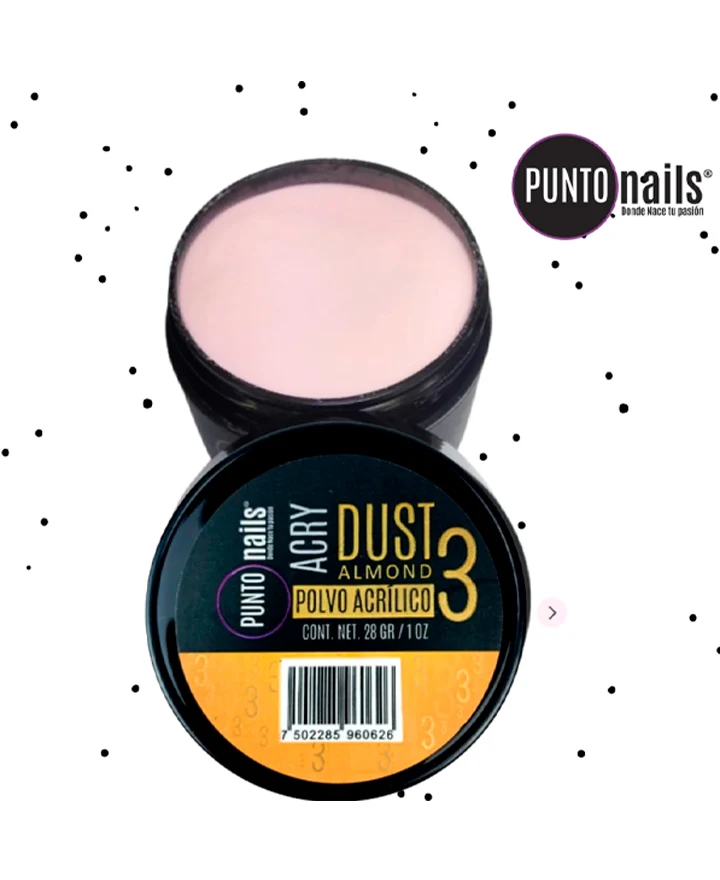 [7502285960626] PUNTO NAILS DUST ALMOND MAKE UP 3 1 OZ PNMU3