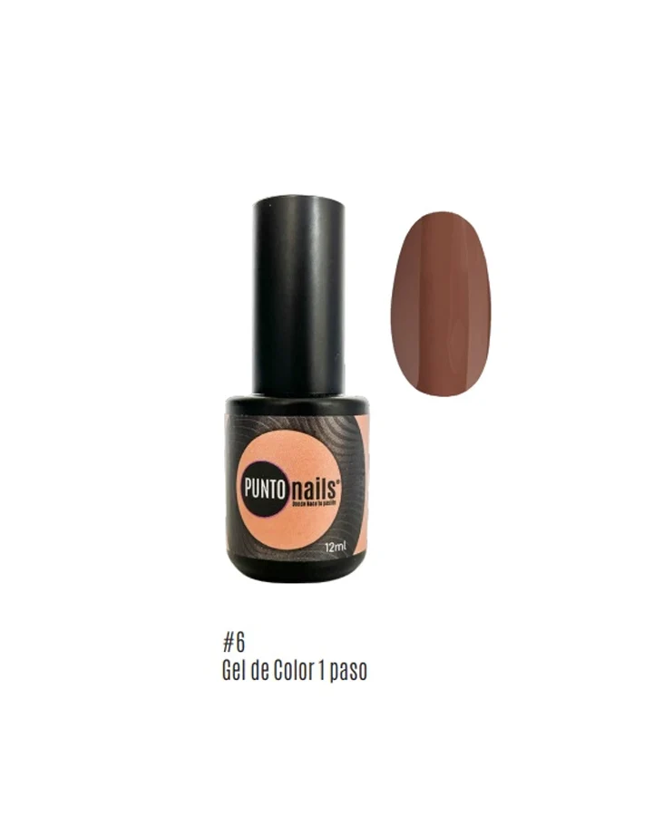 [7503042692224] PUNTO NAILS GEL 1 PASO NUDE 06 12ML PN1G06