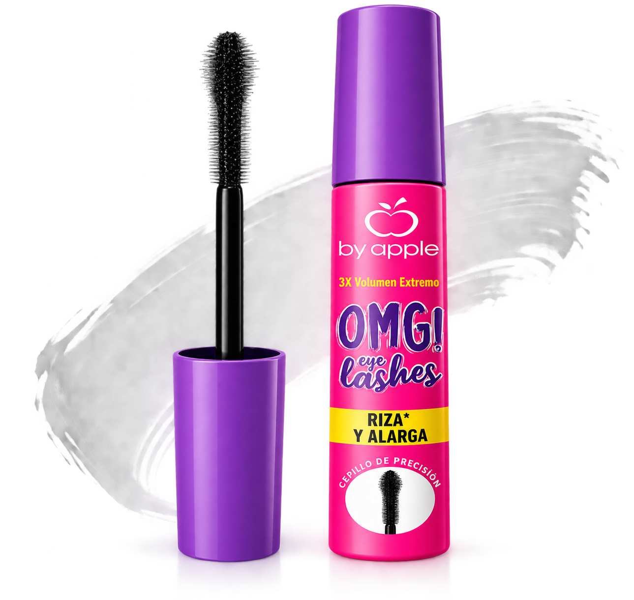 [7501906604499] RIMEL OMG RB BY APPLE MORADO RIZA Y ALARGA