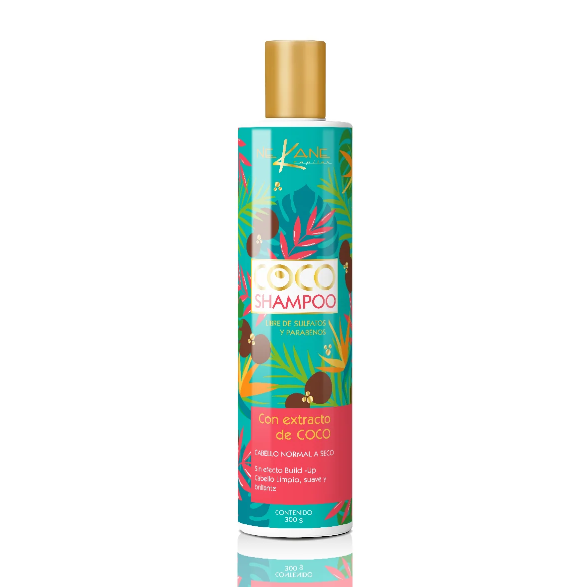 [0659525853150] SHAMPOO DE COCO LIBRE DE SAL Y PARABENOS NEKANE 300G (7502260490629)