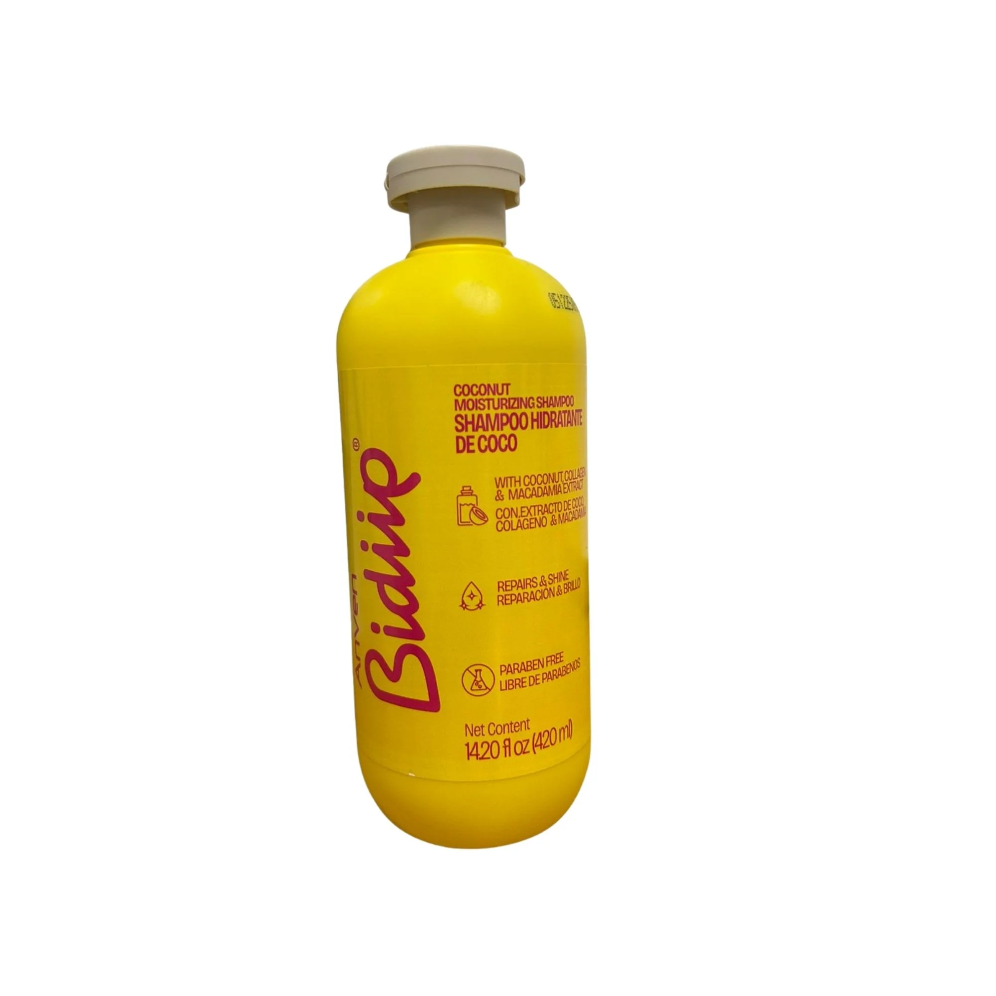 [7502325121659] SHAMPOO HIDRATANTE DE COCO Y MACADAMIA BIDIIP 420ML (7506111205189)