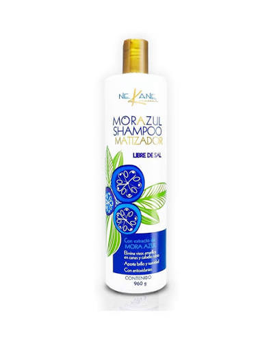 [0659525853228] SHAMPOO MORA AZUL LIBRE DE SAL NEKANE 960ML (7502260490605)