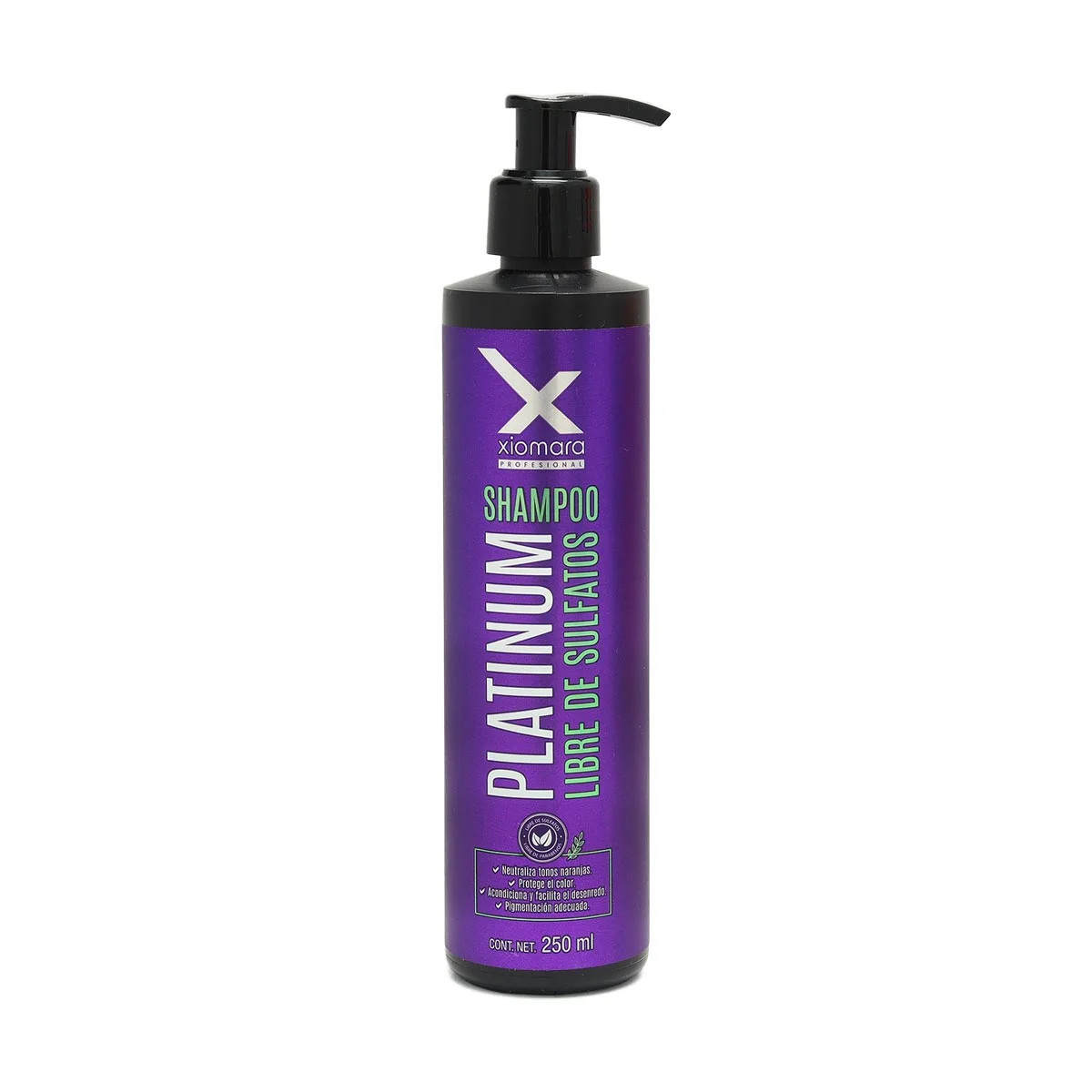 [7501846505863] SHAMPOO PLATINUM LIBRE DE SULFATOS XIOMARA 250ML