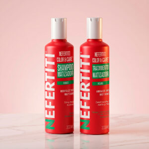 [7502238705250] SHAMPOO Y TRAT ROUGE/ROJO 300ML NEFERTITI