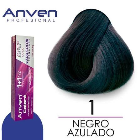 [7506115660007] TINTE ANVEN 1 NEGRO AZULADO 1+1/2