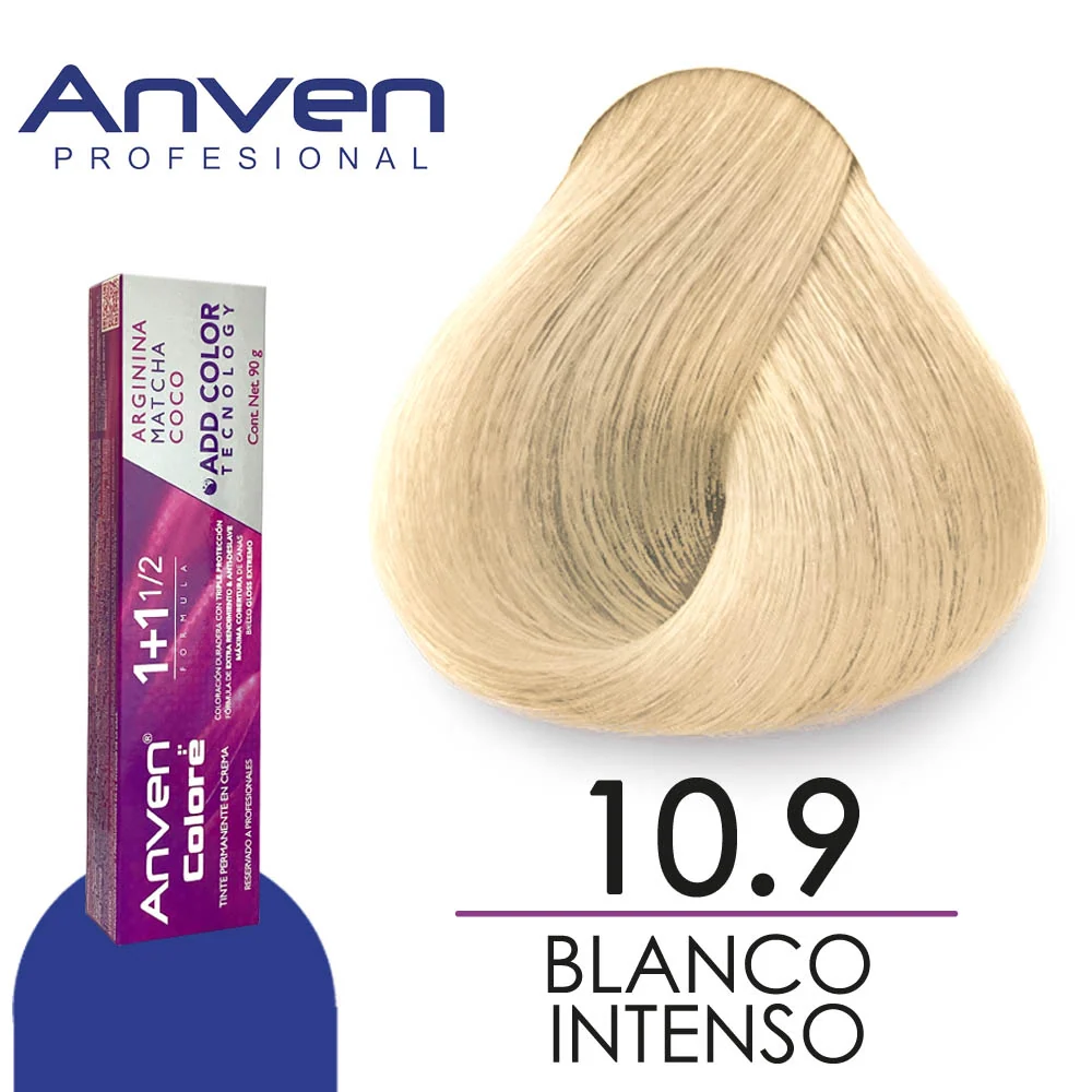 [7506115660687] TINTE ANVEN 10.9 BLANCO INTENSO 90G 1+1/2