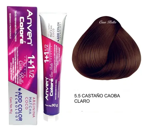 [7506115660045] TINTE ANVEN 5 CASTAÑO CLARO 90G 1+1/2