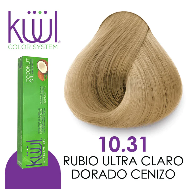 [7501438365240] TINTE KUUL 10.31 RUBIO EXTRA CLARO DORADO CENIZO