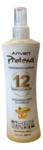 [7506115610484] TRATAMIENTO CAPILAR 12 BENEFICIOS EN 1 PROTENA 200 ML ANVEN