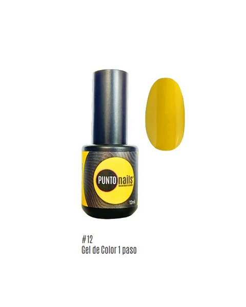 [7503042692248] PUNTO NAILS GEL 1 PASO CADMIN YELLOW 12 12ML