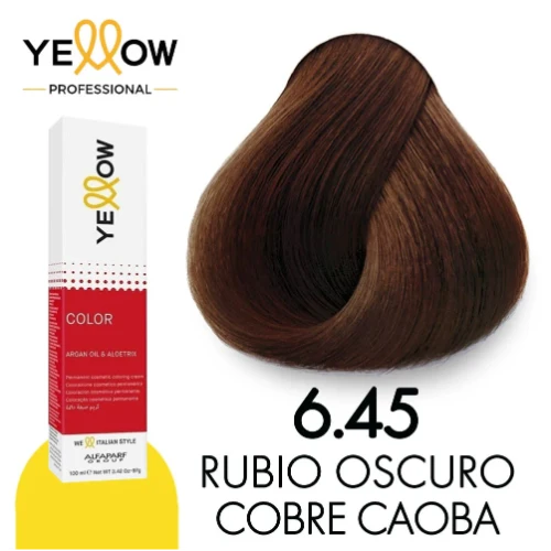 [8022297187785] TINTE YELLOW 6.45 RUBIO OSCURO COBRE CAOBA