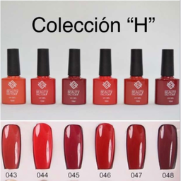 [7503045657480] SET GEL PARA UÑAS GAMA H DE 6 PIEZAS BEAUTY FACTORY BFSGU-H