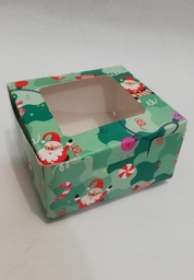 [CR011] CAJA DE REGALO NAVIDAD MINI CON VENTANA CR011