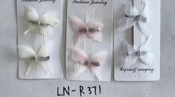 [LN-R371] PRENDEDOR MARIPOSA DE ORGANZA 2 PZAS LN-R371