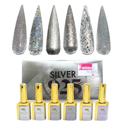 [30401006] COLECCION GEL SILVER 925 (6pcs) FANTASY NAILS